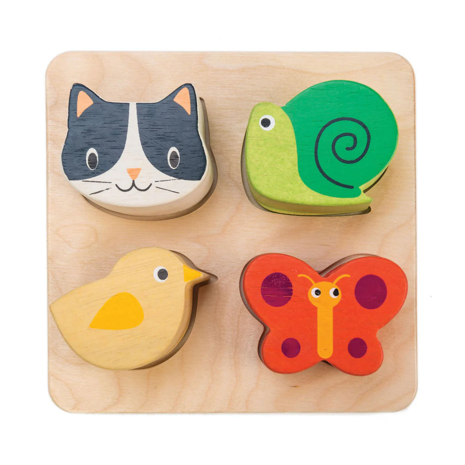 Tender Leaf Touch Animals Sensory Tray