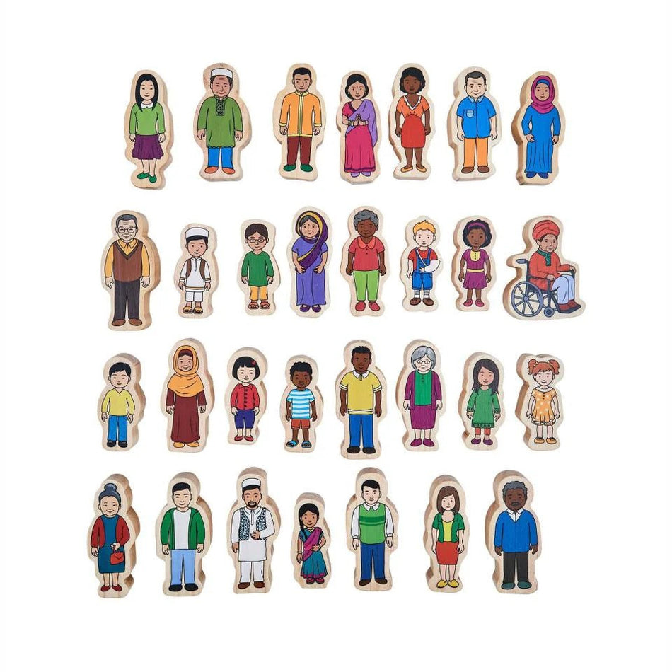 Freckled Frog My Family Wooden People Set