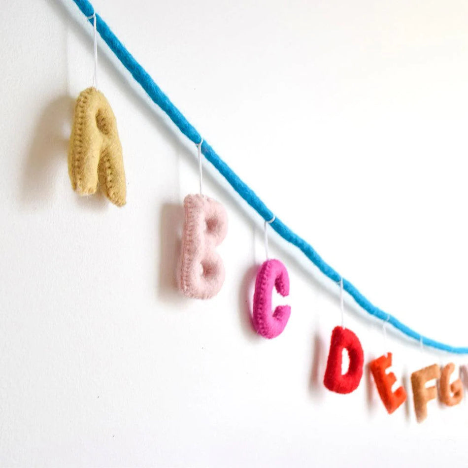 Tara Treasures Alphabet Garland A to Z Colourful