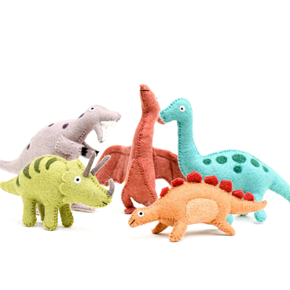 Tara Treasures Felt Dinosaurs 5pk