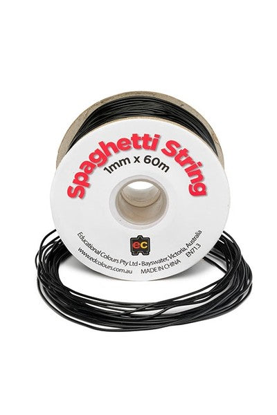 Spaghetti String 60m Black