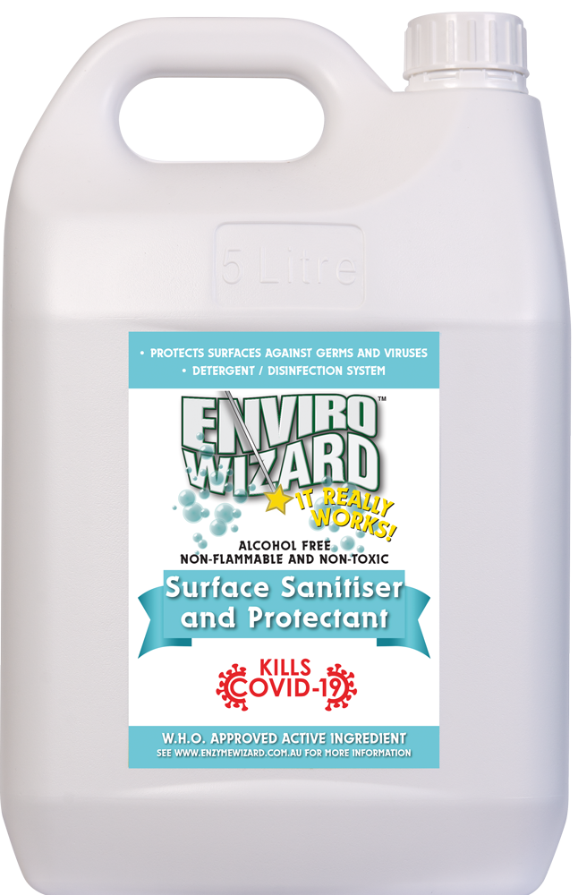 Enzyme Wizard Surface Sanitiser and Disinfectant 5L