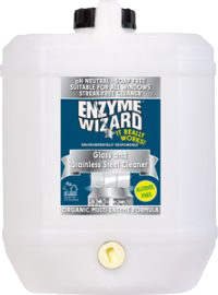 Enzyme Wizard Glass and Stainless Steel Cleaner 10L