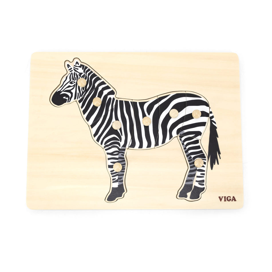 Viga Montessori Puzzle Zebra