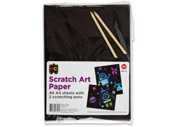 Scratch Art Paper A4 Pk 40