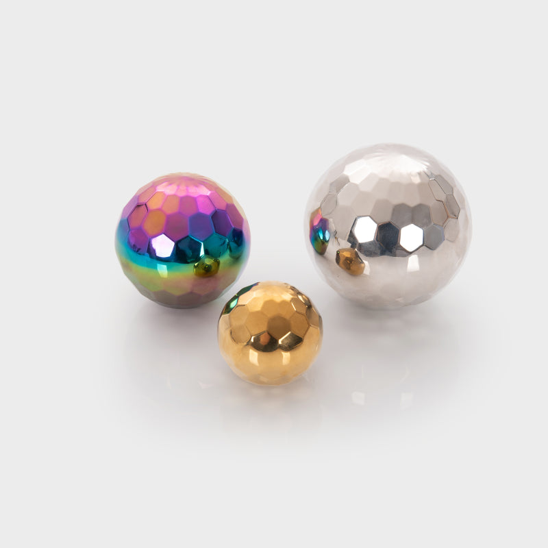 Tickit Sensory Steel Mosaic Mystery Balls 3pk