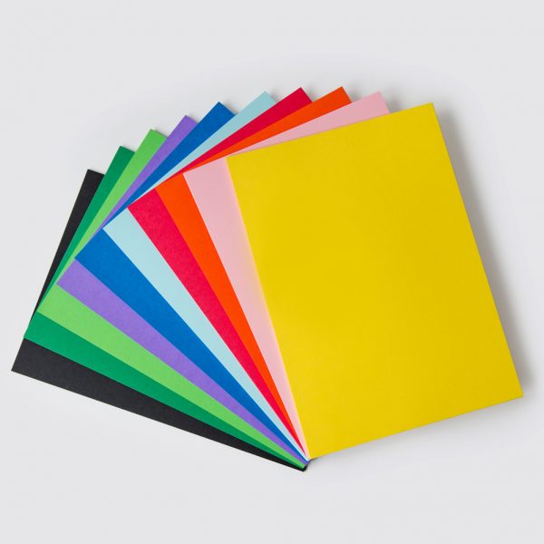 Cover Paper A4 Assorted Colours 500pk