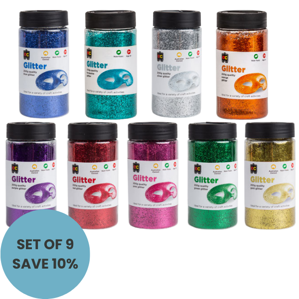 Glitter 200g Jar Set 9
