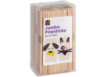 Popsticks Natural Jumbo Pk 200