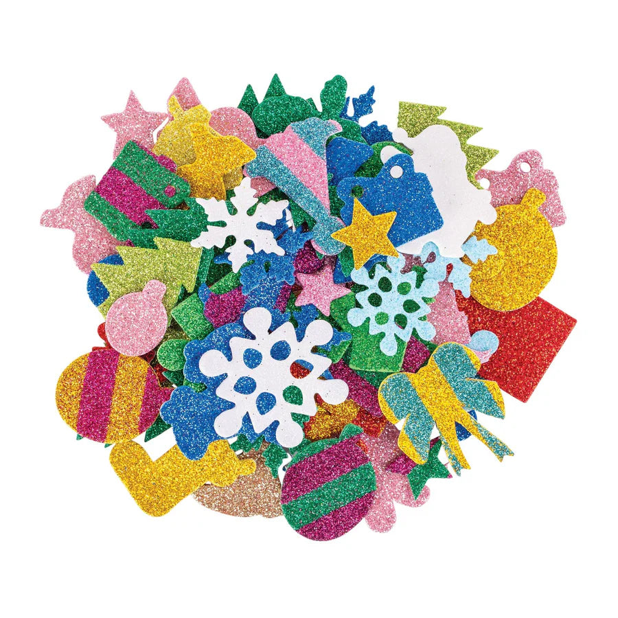 EVA Christmas Adhesive Shapes 100pk