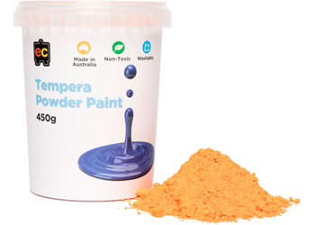Tempera Powder Paint 450gm Orange