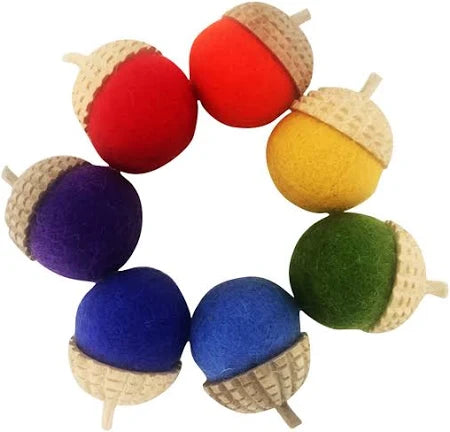 Papoose Rainbow Acorns 7pc