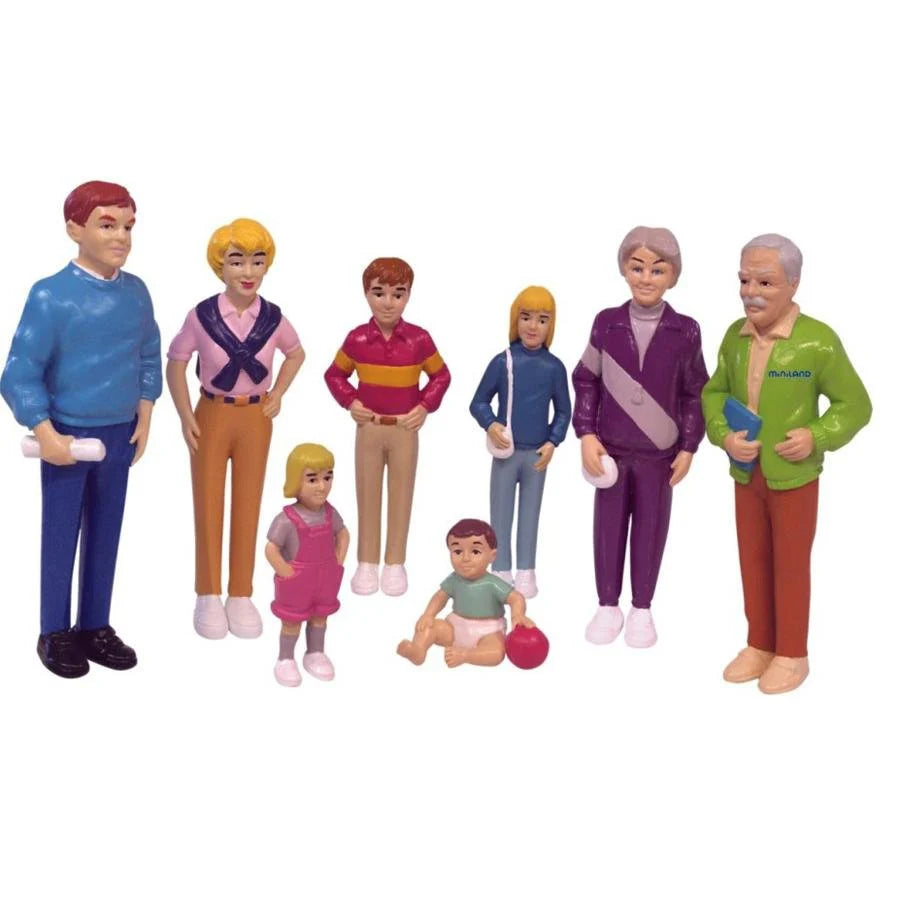 Miniland Figurines European Family 8pc