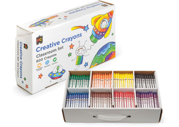 Crayons Creative Classroom Set Box 800