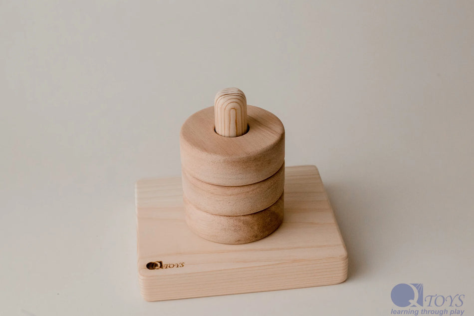 Q Toys Montessori Stacking & Sorting Rings