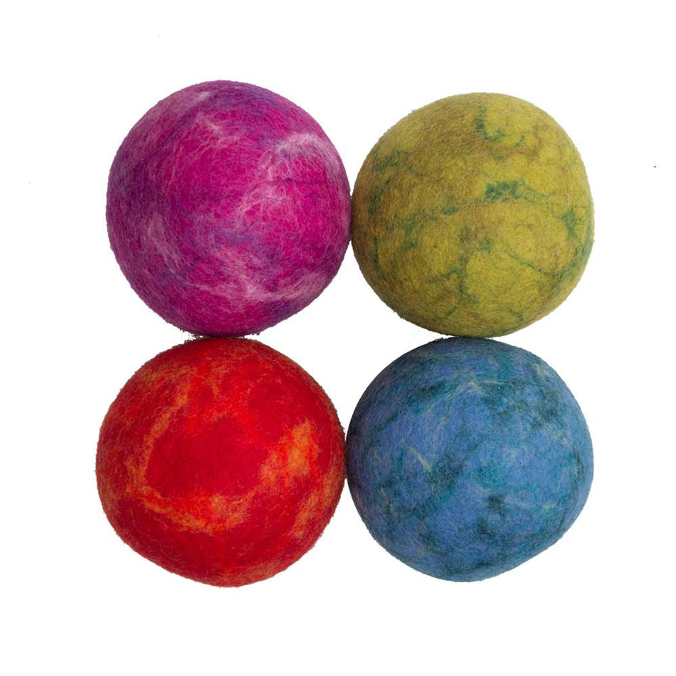 Papoose Balls Marbled 10cm 4pc