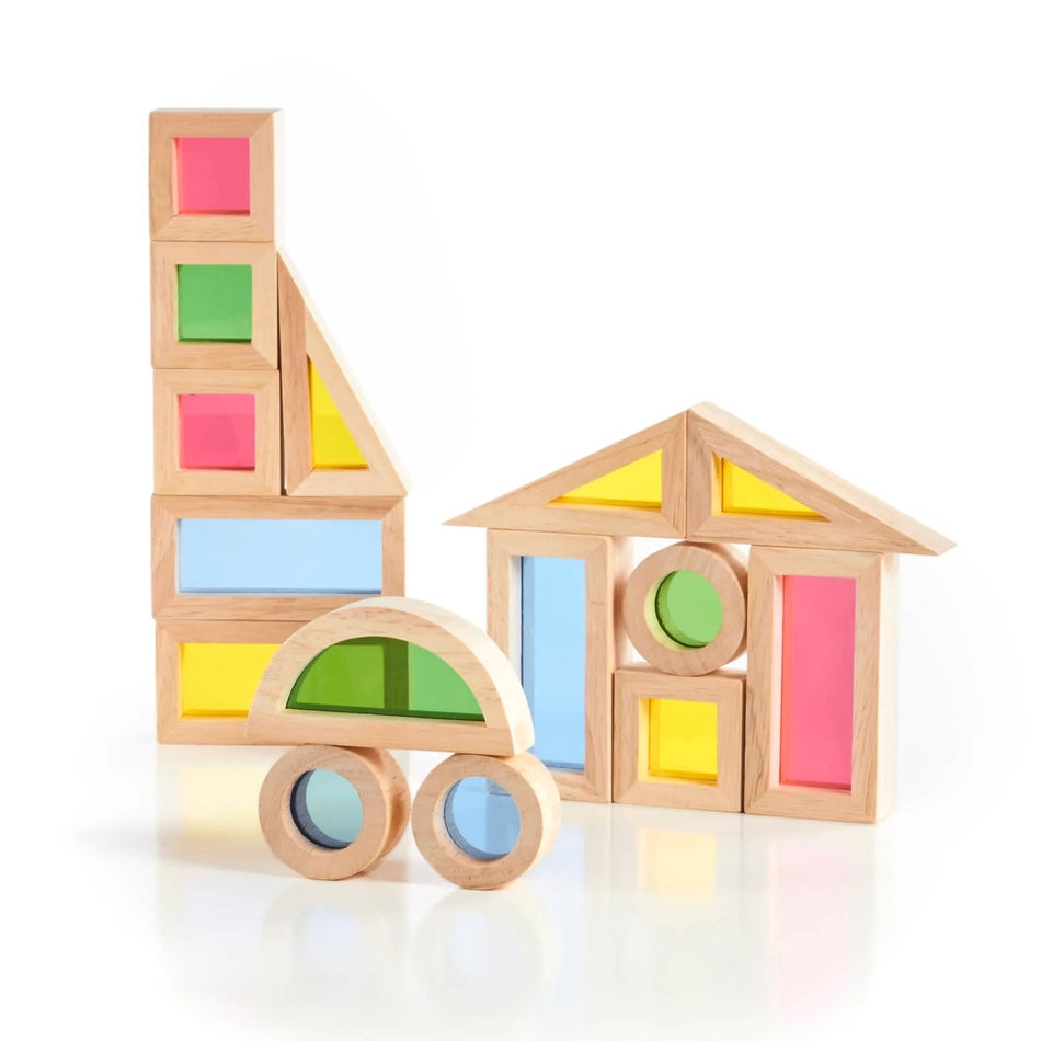 Guidecraft Jr. Rainbow Blocks 20pc