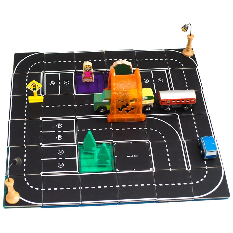 LGT Magentic Tile Topper Road Pack 40pc