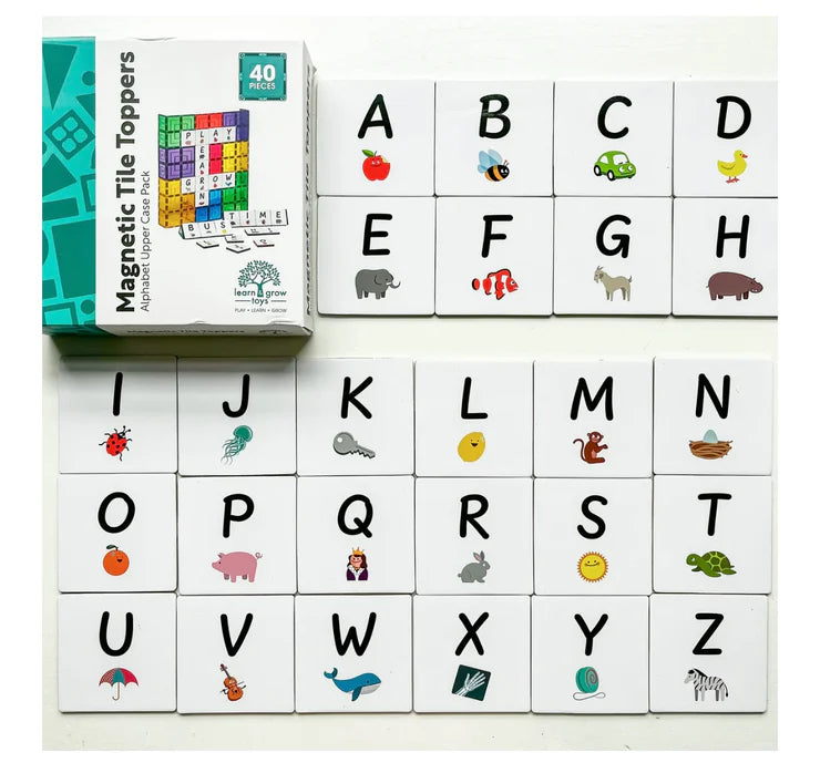LGT Magentic Tile Topper Alphabet U/C 40pc