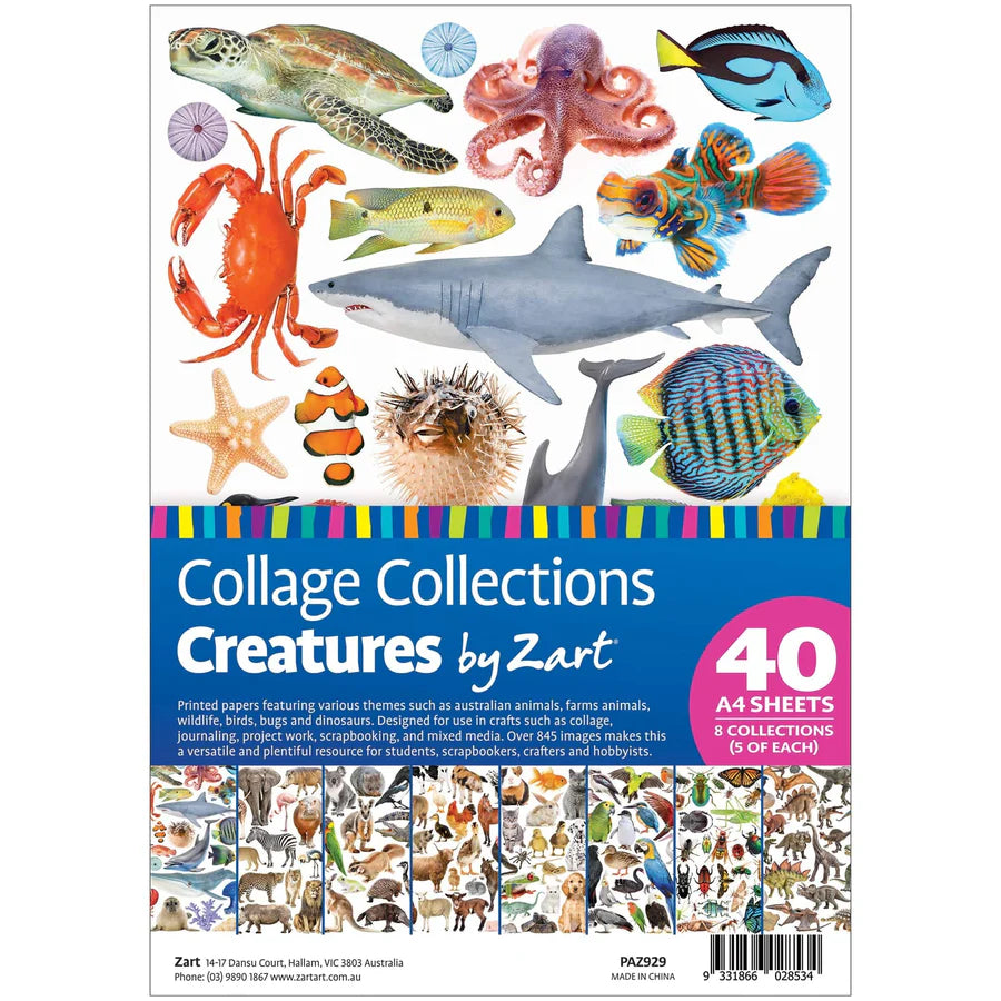 Collage Collections 40 Sheets Creatures