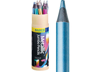 Pencils Jumbo Metallic Pk 12