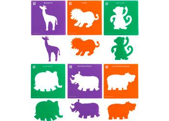 Stencils Jungle Animal Set 6