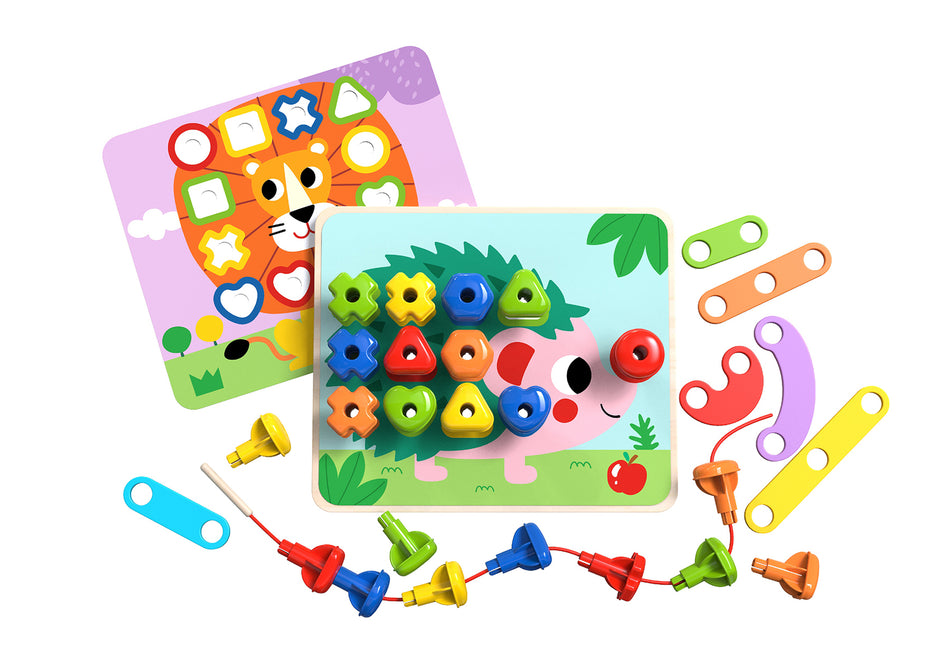 Tooky Toy Rainbow Stacking Pegs