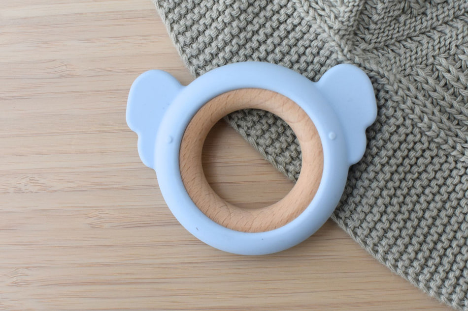 Koala Dream Animal Silicone Teether Blue Koala