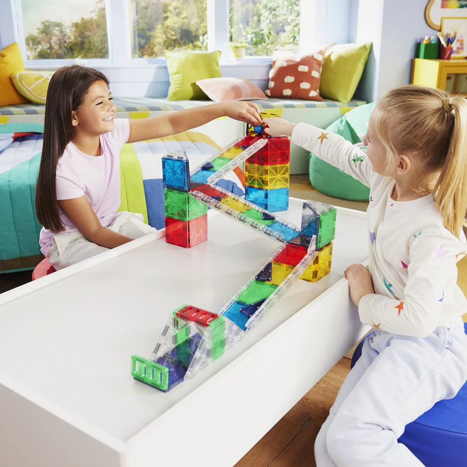MAGNA-TILES Rail Racers Deluxe 90 Piece