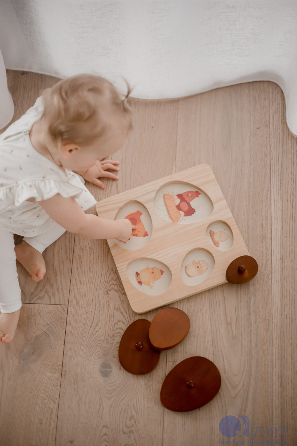 Q Toys Hen Life Circle Puzzle