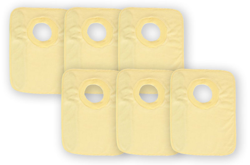 Cotton Bibs 6PK
