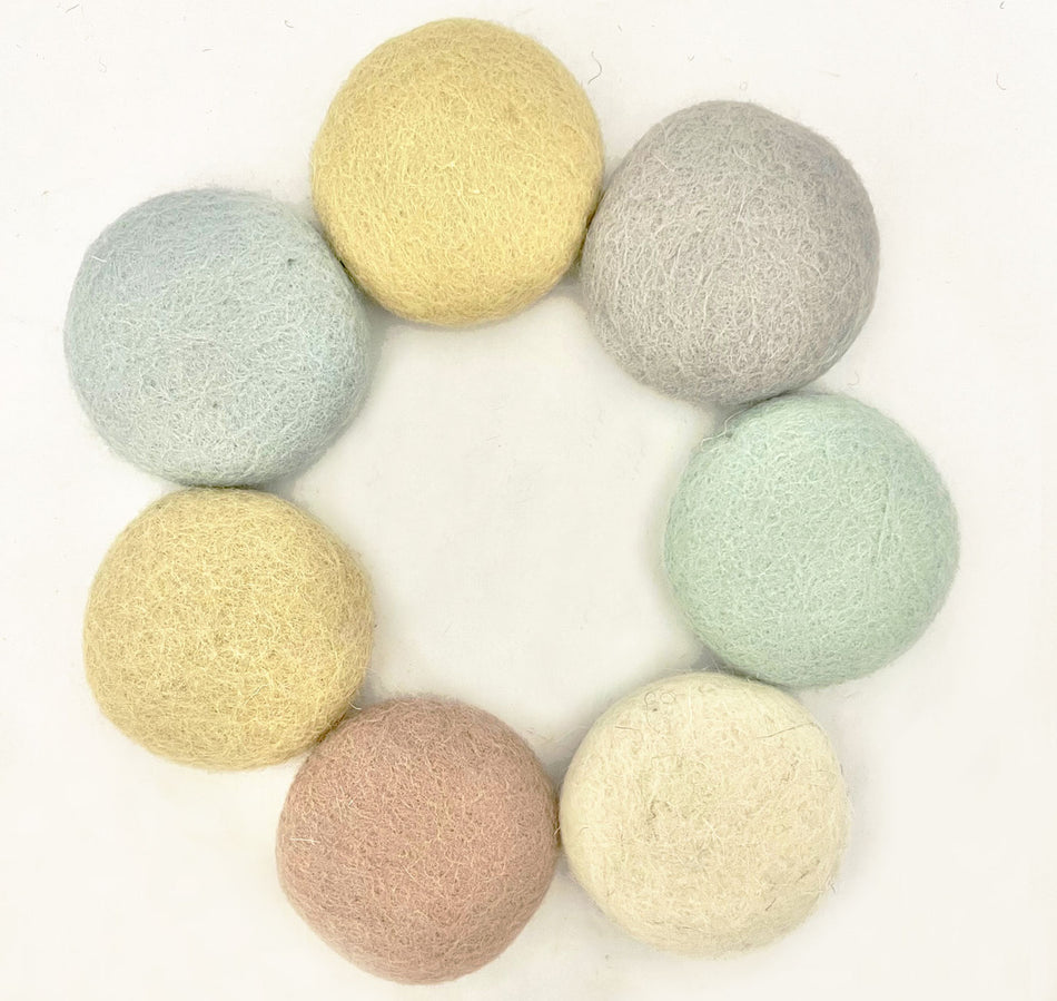Papoose Pastel Felt Coins 7pc
