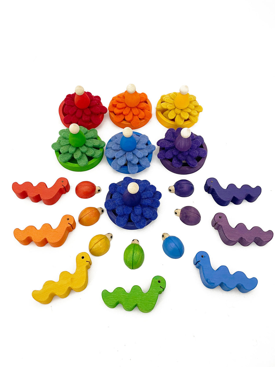 Papoose Rainbow Garden Play Set 35pc