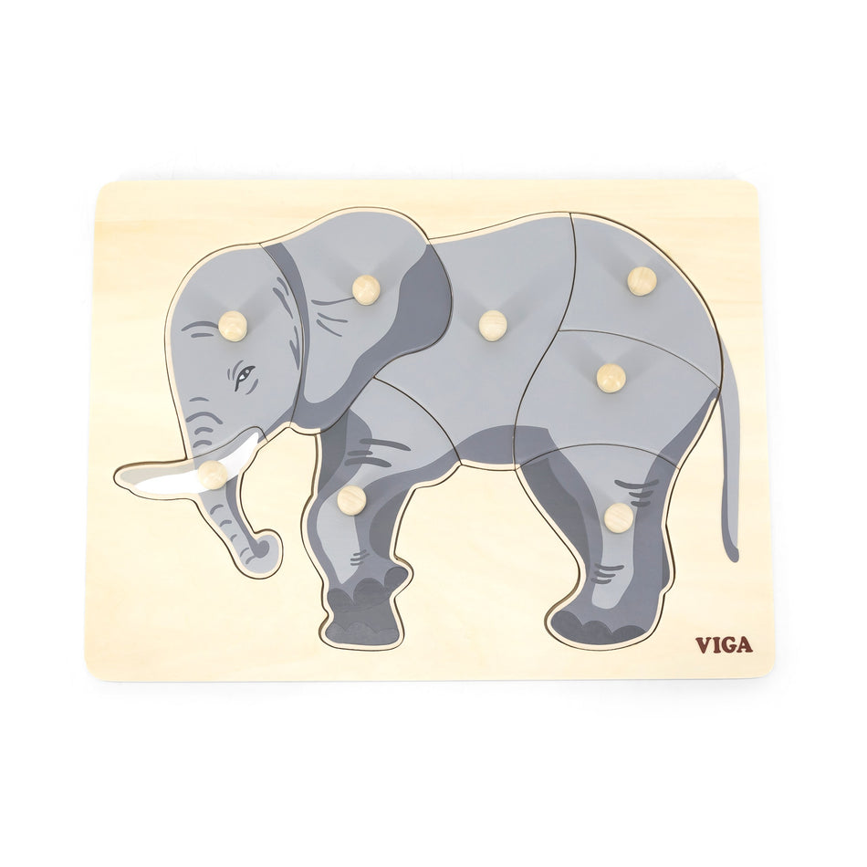 Viga Montessori Puzzle Elephant