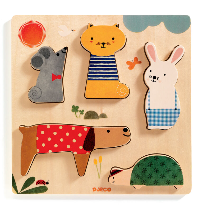 Djeco Woodypets Animal Wooden Puzzle