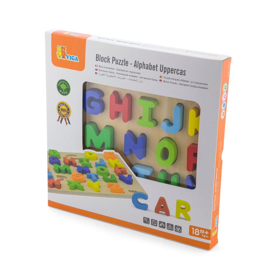 Viga Block Puzzle Alphabet Upper Case