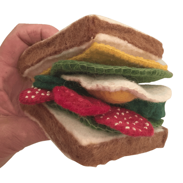 Papoose Felt Food Sandwich & Toppings