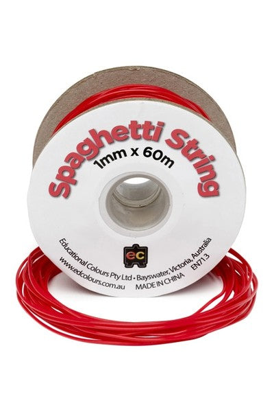 Spaghetti String Red 60 m
