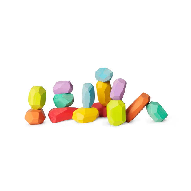 Kinderfeets Stacking Stones 14pc Rainbow