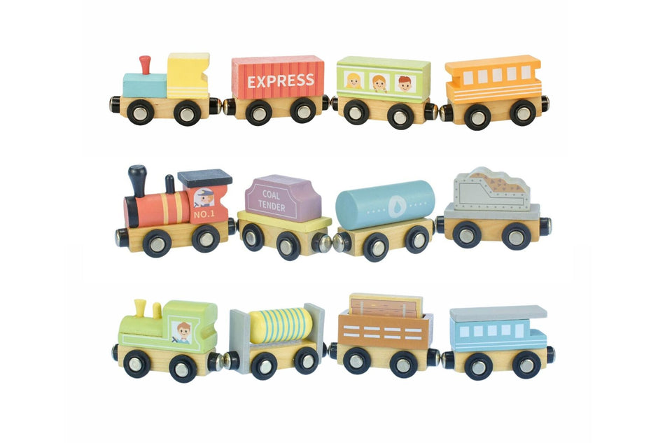 Tooky Toy My Forest Friends Wooden Train & Carriage Set