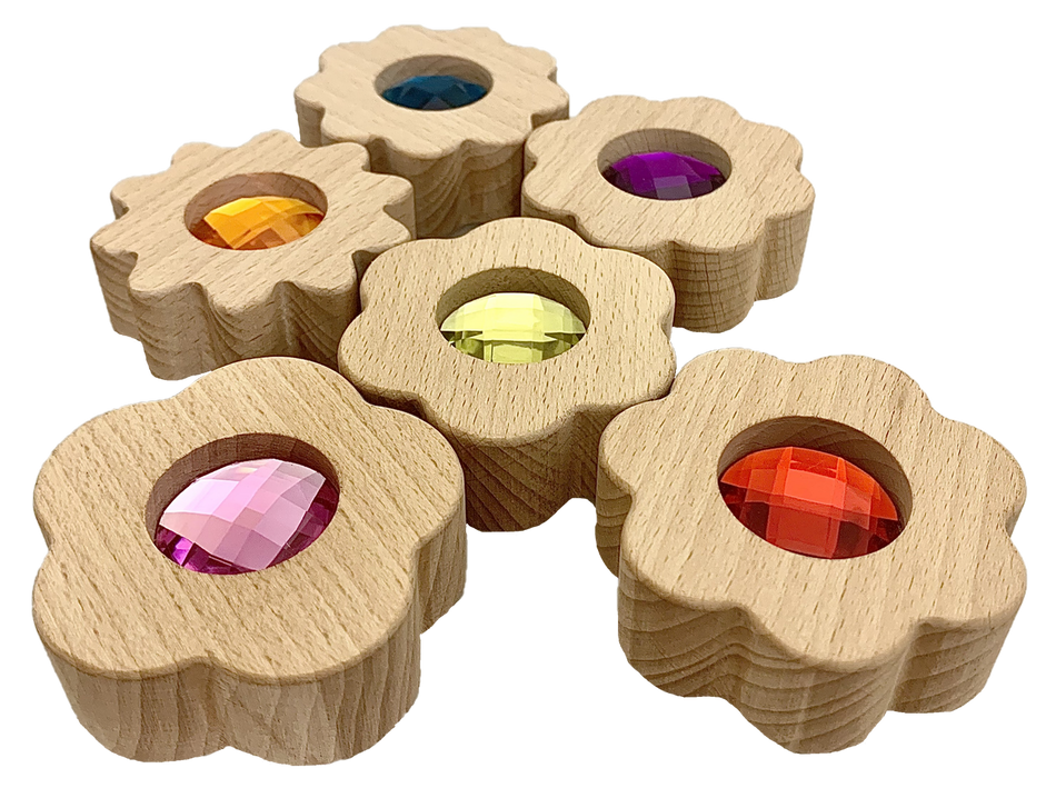 Papoose Gem Flowers 6pc