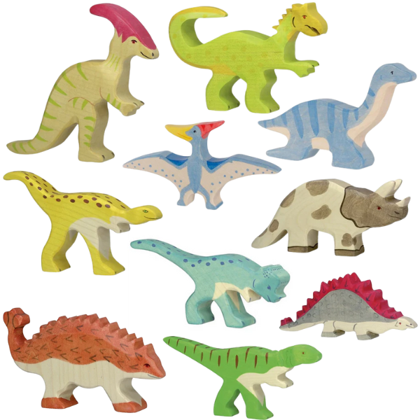 Holztiger Wooden Animals Dinosaurs 11pc