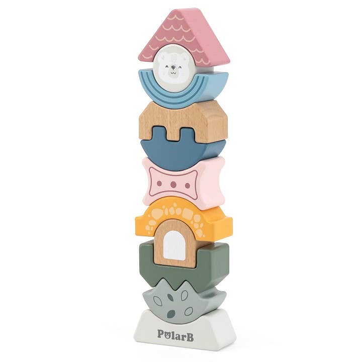 PolarB Block Tower Pastel Colours