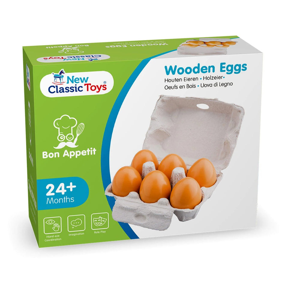New Classic Toys Wooden Eggs