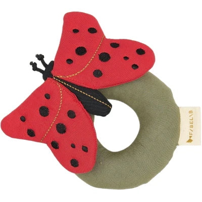 Fabelab Rattle Ladybug Mars Red