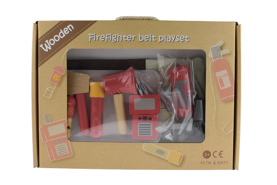 Kaper Kidz Wooden Fire Fighter Belt Playset