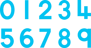 Paint & Dough Stampers Numbers Set of 10