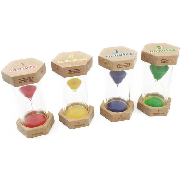 Masterkidz Wood Sand Timer Set 4