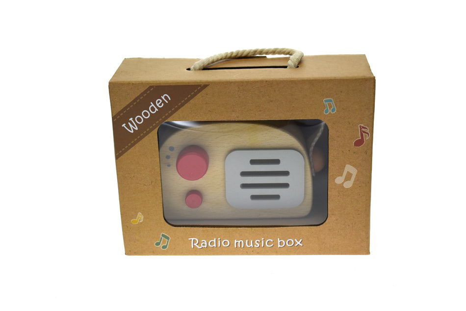 Kaper Kidz Wooden Radio Music Box Red