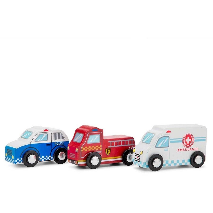 New Classic Toys Emergency Vehicle Set 3pc